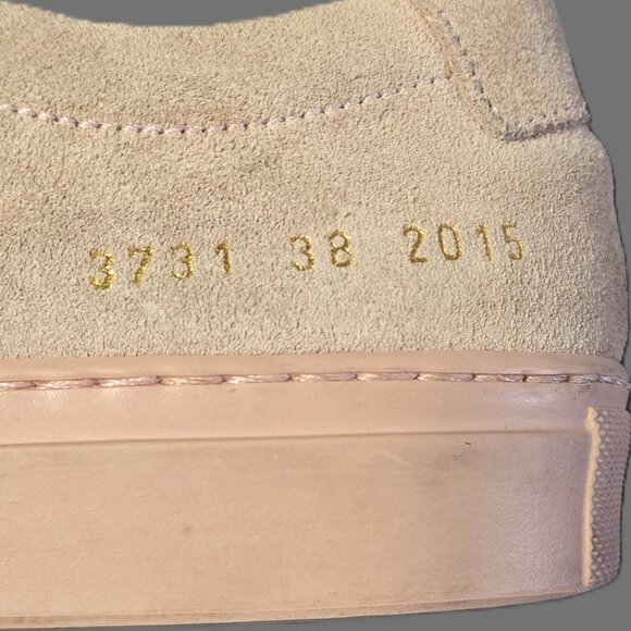 Women By Commom Projects Sz 7.5 Womens Achilles Low Suede Sneakers - Picture 3 of 8